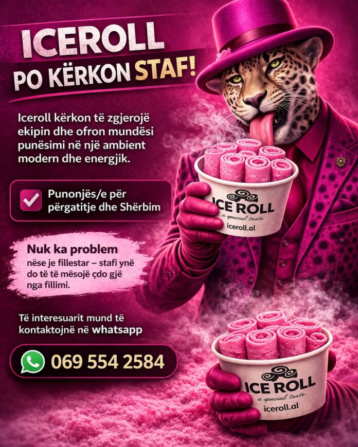 ICEROLL Sarandë & Ksamil kërkon të punësojë staf për të zgjeruar ekipin
