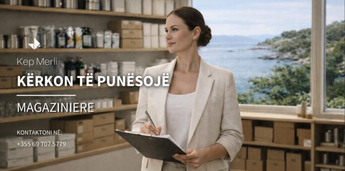 KEP MERLI MAGAZINIERE Kep Merli kërkon të punësojë Magazinier/e për menaxhimin e depozitës, me përgjegjësi për pranimin, organizimin dhe shpërndarjen e mallrave për restorantin, hotelin dhe sektorët e tjerë të resortit.