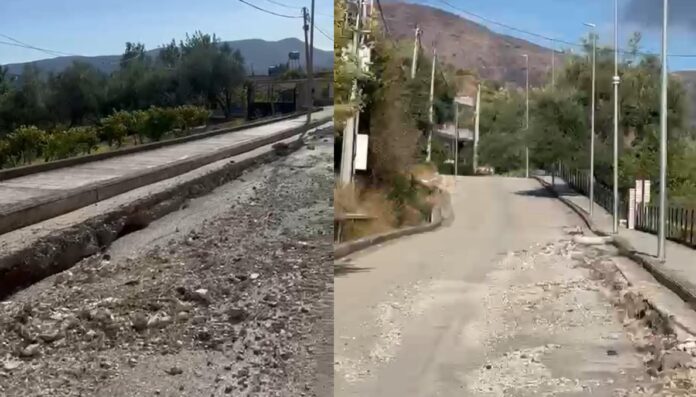 Rruga në Rusan u shkatërrua nga firma e papërgjegjshme