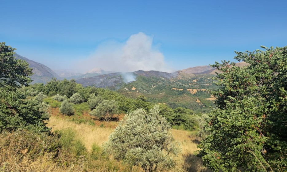Zjarri në Syrin e Kaltër është arritur të fiket