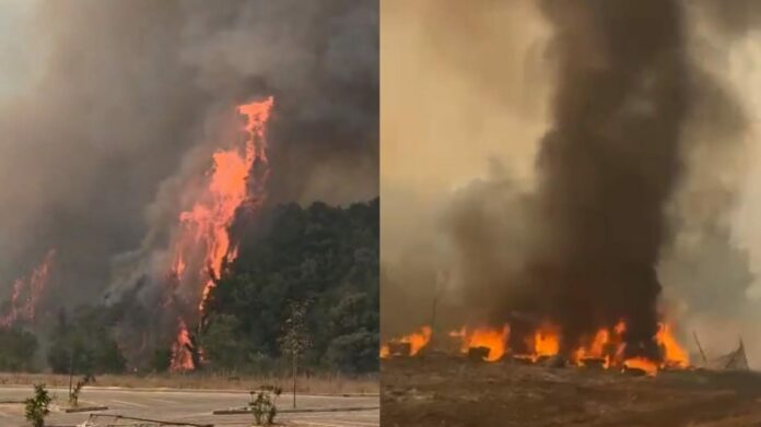 Zjarri te Syri i Kaltër, situata alarmante