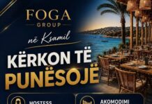 Foga Group në Ksamil kërkon të punësojë staf. Ofrohet Akomodim Foga Group në Ksamil kërkon të punësojë staf për pozicionet: 🔹 Host / Hostess 🔹 Recepsionist/e 🔹 Sushi Chef 🔹 Tiganist 🔹 Zgarist