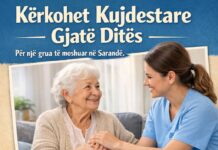 Kërkohet një kujdestare gjatë ditës për një grua të moshuar në Sarandë Kërkohet një kujdestare gjatë ditës për një grua të moshuar në Sarandë