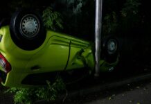 Aksident pas mesnate në Sarandë, përmbyset automjeti – arrestohet drejtuesi 18-vjeçar Aksident pas mesnate në Sarandë, përmbyset automjeti – arrestohet drejtuesi 18-vjeçar