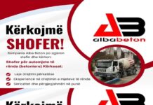 Alba Beton kërkon Shofer & Impjantist në Sarandë Kompania Alba Beton po zgjeron stafin dhe kërkon të punësojë: 1. Shofer për automjete të rënda (betoniere) 2. Impjantist për prodhimin e betonit