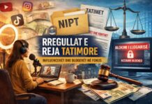 Ligji i ri: influencerët dhe blogerët që nuk regjistrohen në QKB do t’u bllokohen llogaritë Ligji i ri: influencerët dhe blogerët që nuk regjistrohen në QKB do t’u bllokohen llogaritë. Aktiviteti ekonomik në internet hyn zyrtarisht në skemën tatimore. Influencerët dhe blogerët detyrohen të publikojnë NIPT-in dhe të dhënat e biznesit