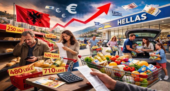 Euro bie, ushqimet më shtrenjtë se në Greqi, qytetarët detyrohen të blejnë në Janinë