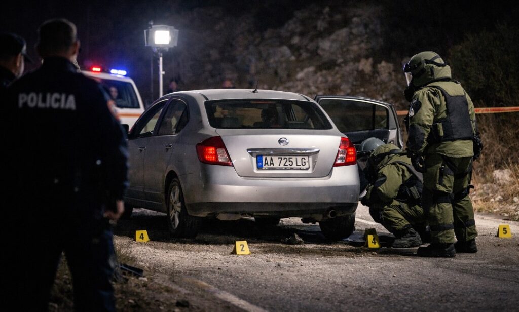 Parandalohet shpërthimi i një automjeti në Vrinë, shoferi pikas eksplozivin gjatë lëvizjes