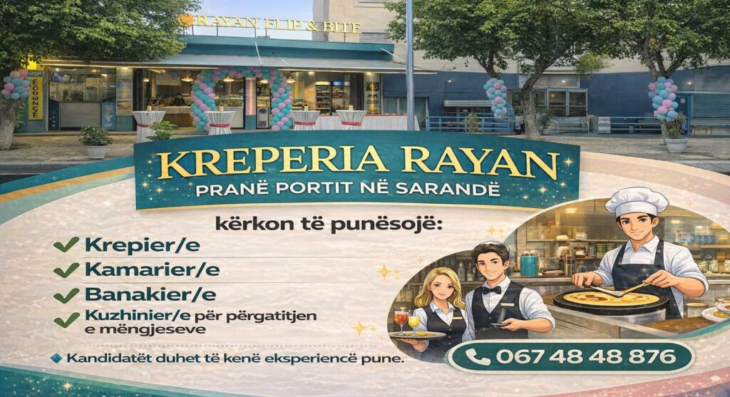 KREPERIA RAYAN pranë Portit në Sarandë