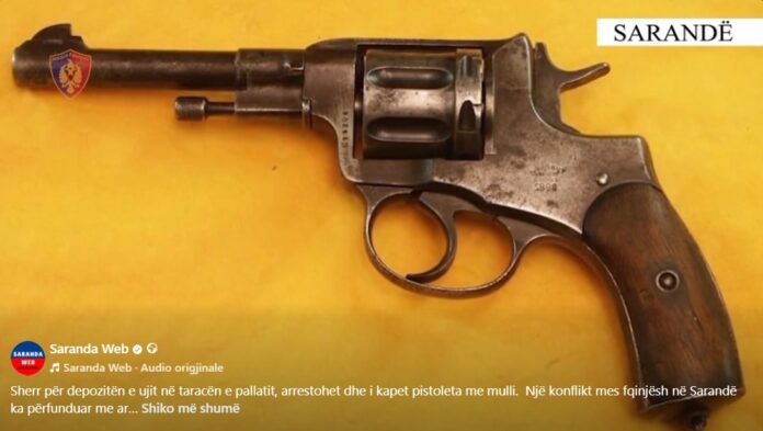 Sherr për depozitën e ujit në taracën e pallatit arrestohet dhe i kapet pistoleta me mulli Sherr për depozitën e ujit në taracën e pallatit, arrestohet dhe i kapet pistoleta me mulli