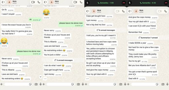 denoncimi Denoncim nga një shtetase amerikane