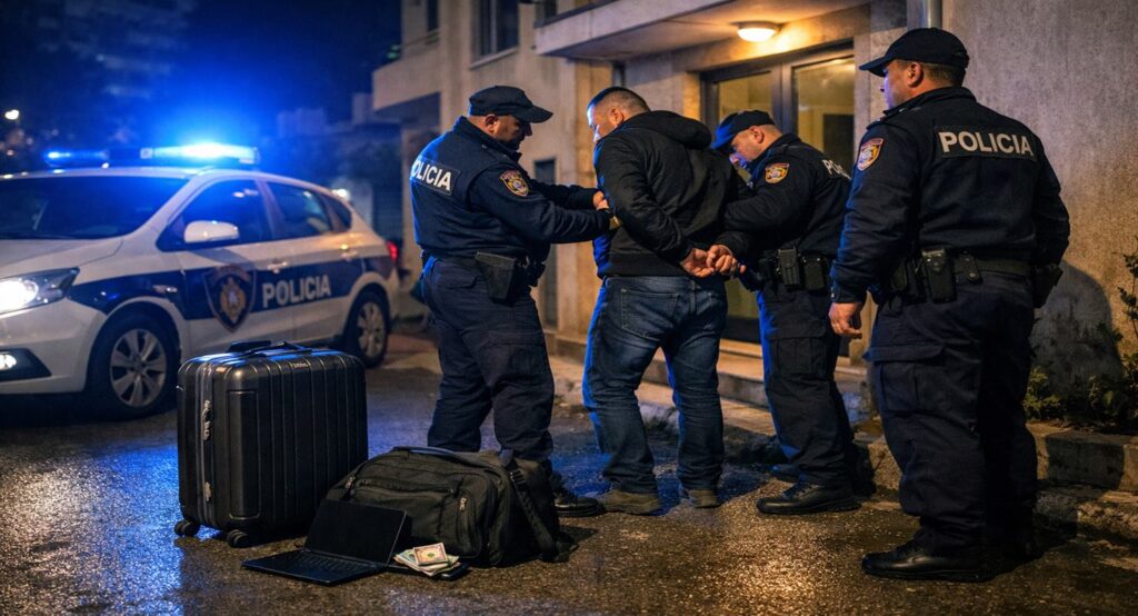 I vodhi një gruaje valixhen, çantën dhe laptopin - arrestohet në flagrancë nga Policia