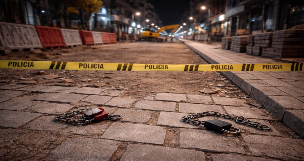 Qytetari denoncon vjedhjen e dy motorëve te rruga në rikonstruksion në Sarandë