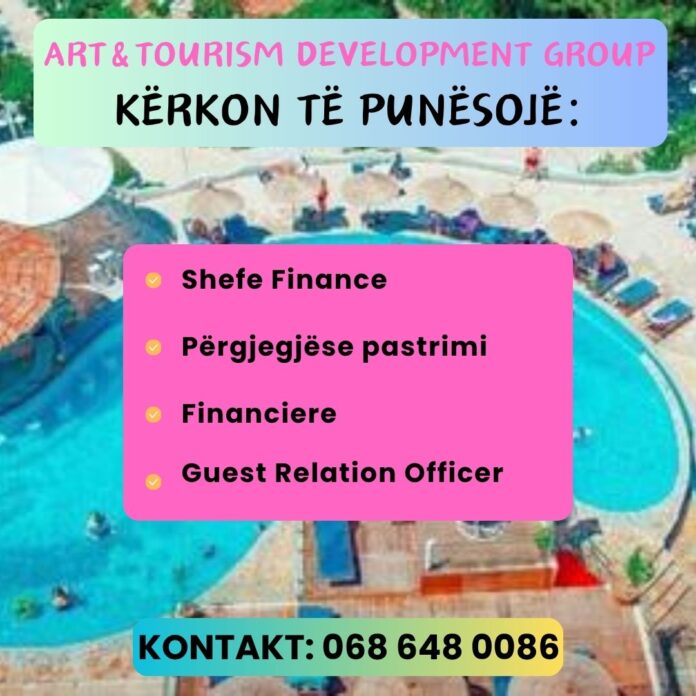 Art & Tourism Development Group kërkon të punësojë staf në Sarandë