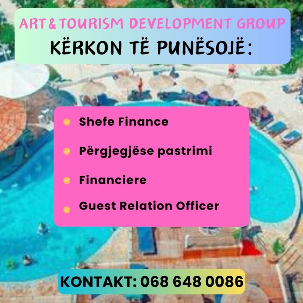Art & Tourism Development Group kërkon të punësojë staf në Sarandë