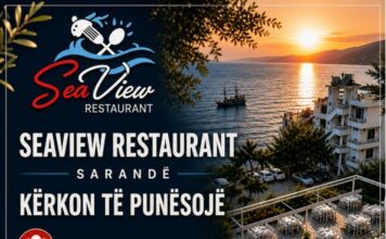 Seaview Restaurant nรซ Sarandรซ kรซrkon staf. Nuk ofrohet akomodim Seaview Restaurant nรซ Sarandรซ kรซrkonย tรซย punรซsojรซ staf Pozicionet e lira janรซ: ย - Ndihmรซs kuzhinier/zgarist ย - Kamarier/e (me njohuri tรซ gjuhรซs angleze) ย - Pjatalarรซse