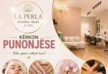 La Perla Aesthetics Studio & SPA kërkon punonjës/e për Estetikë, Manikyr, Pedikyr dhe Wellness La Perla Aesthetics Studio & SPA në Sarandë