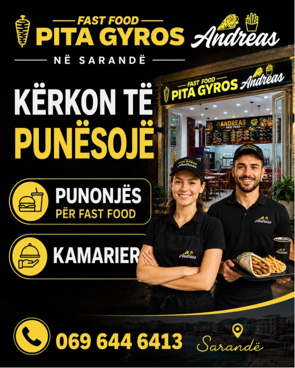 Pita Gyros Andreas në Sarandë