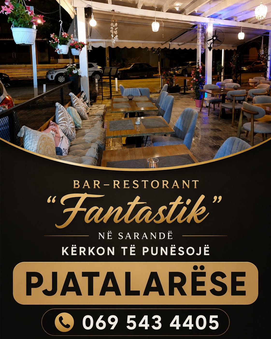 Bar–Restorant Fantastik në Sarandë kërkon Pjatalarëse