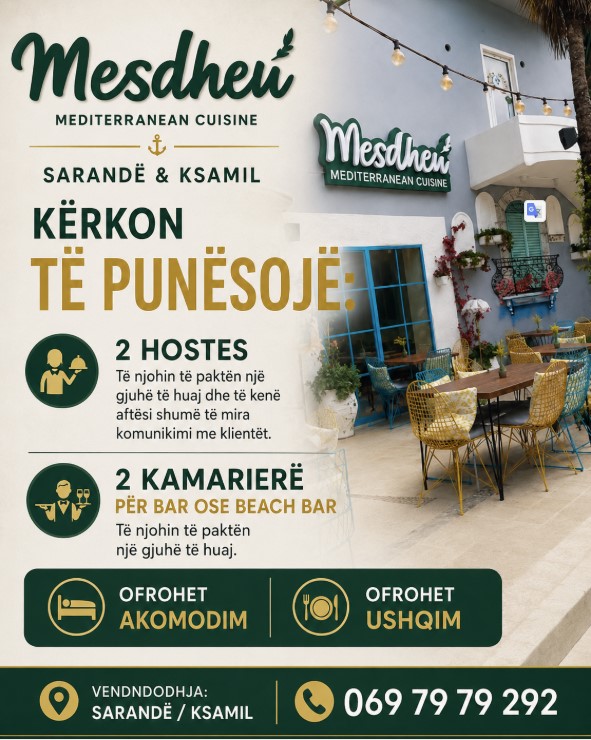 Mesdheu Restaurant në Sarandë dhe Ksamil