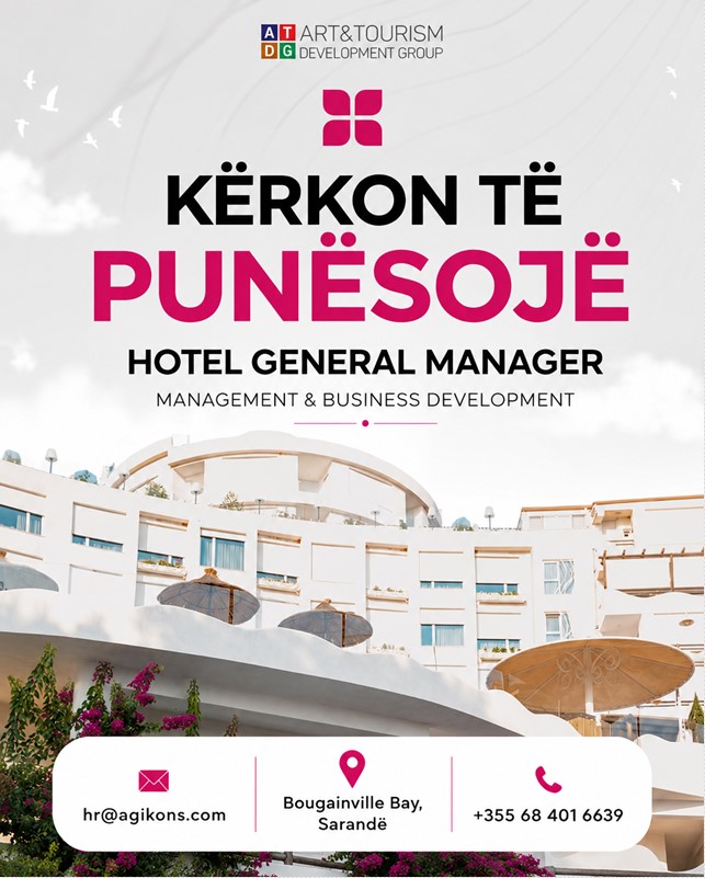 Bougainville Bay në Sarandë kërkon Hotel General Manager