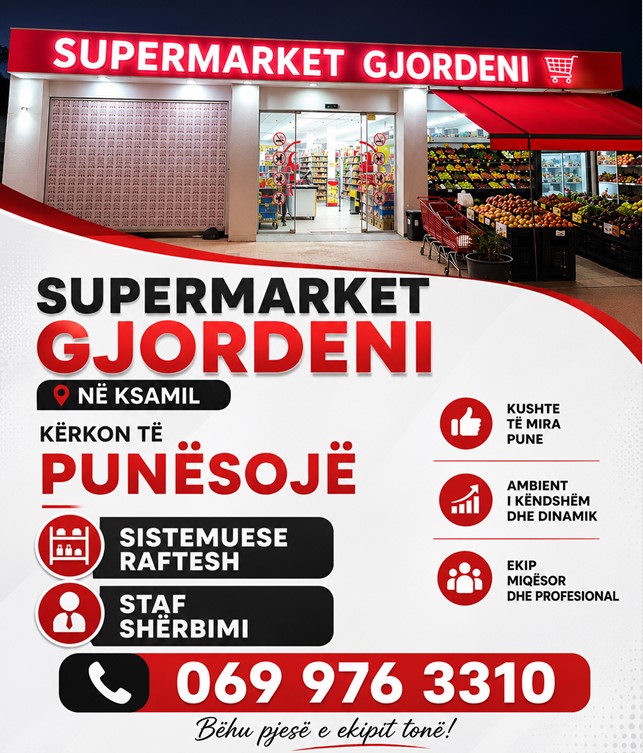 Supermarket Gjordeni në Ksamil