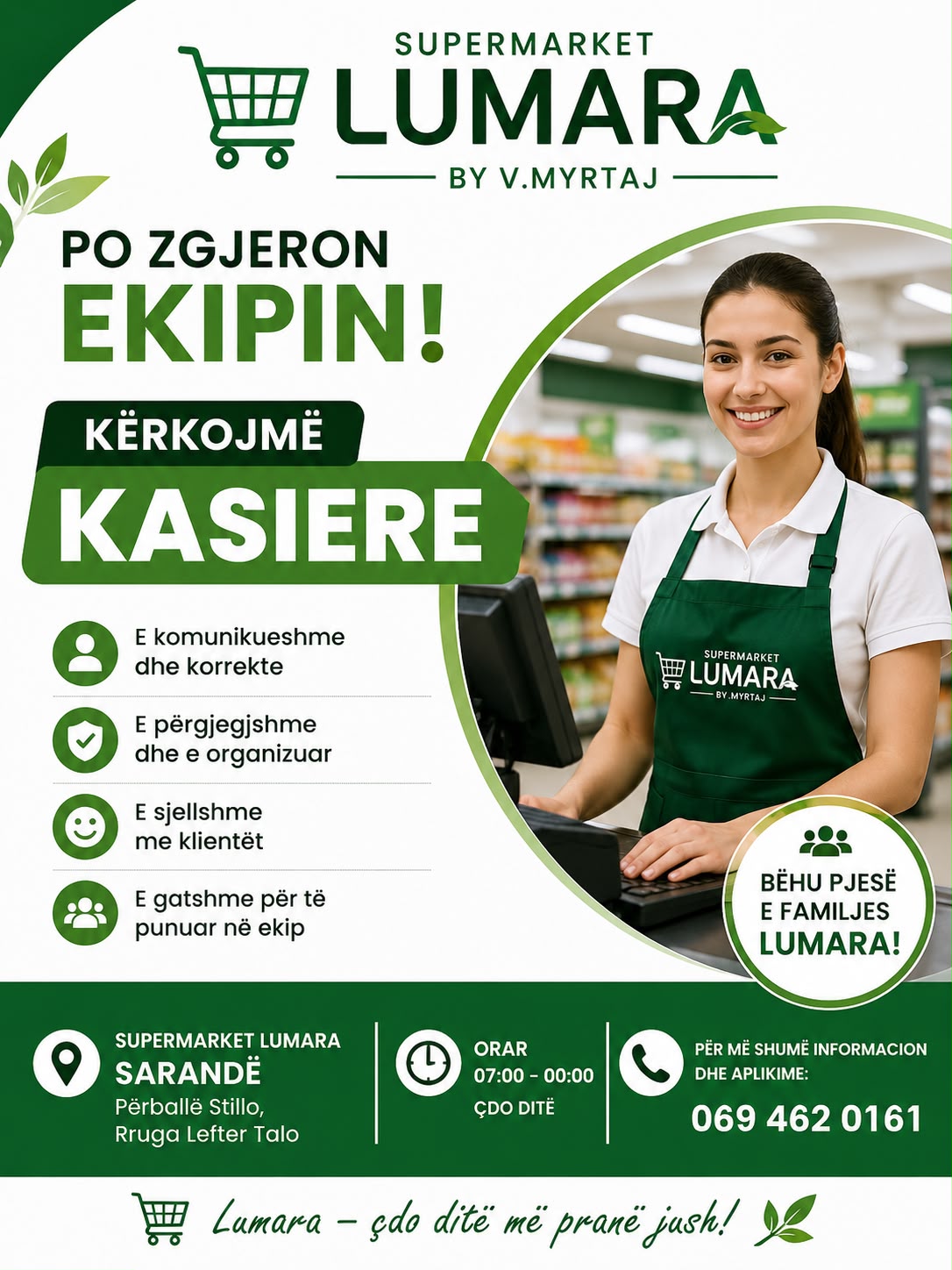 Supermarket LUMARA në lagjen nr 3 Sarandë